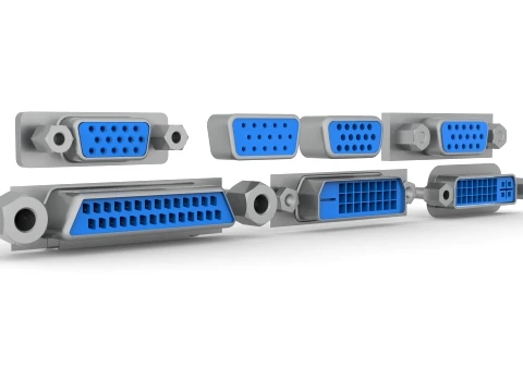 VGA Port 3D Model