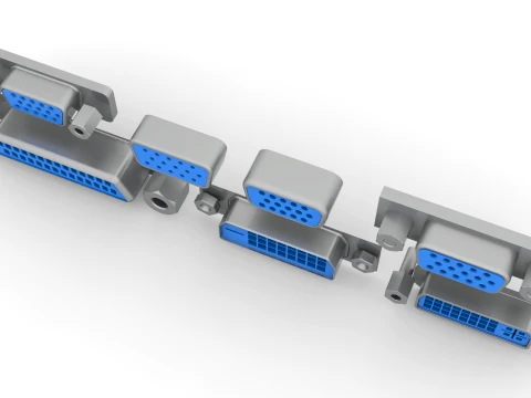 VGA Port 3D Model