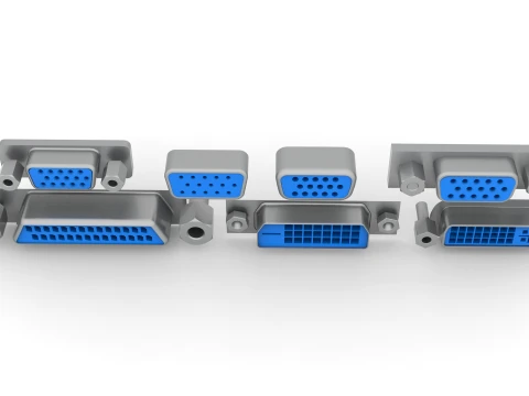 VGA Port 3D Model