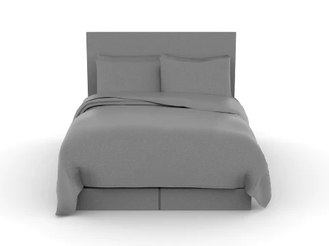 Bed Pillow Mattress Bedsheet 3D Model