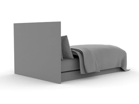 Bed Pillow Mattress Bedsheet 3D Model