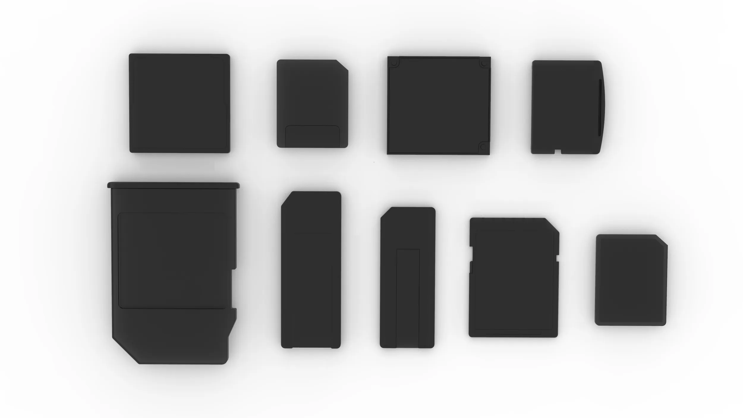メモリーカード 3Dモデル .c4d .max .obj .3ds .fbx .stl .blend 