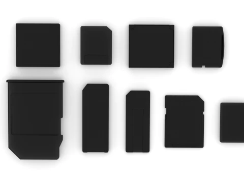メモリーカード 3Dモデル