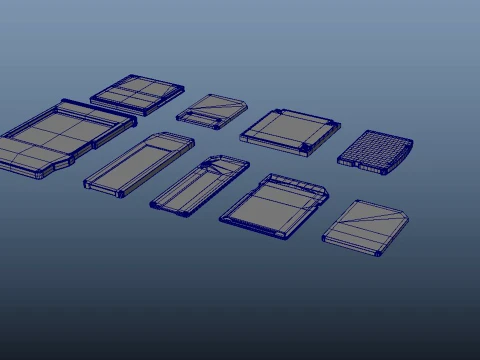 メモリーカード 3Dモデル