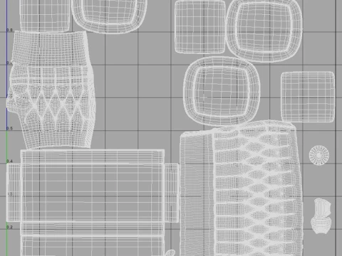 ソファー 3Dモデル
