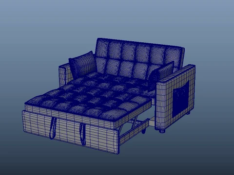 スリーパーソファベッド 3Dモデル