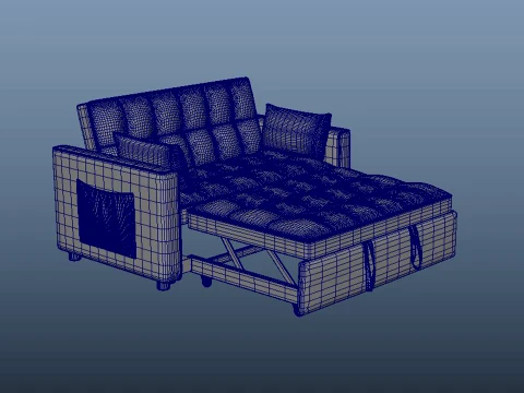 スリーパーソファベッド 3Dモデル