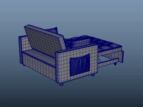 スリーパーソファベッド 3Dモデル