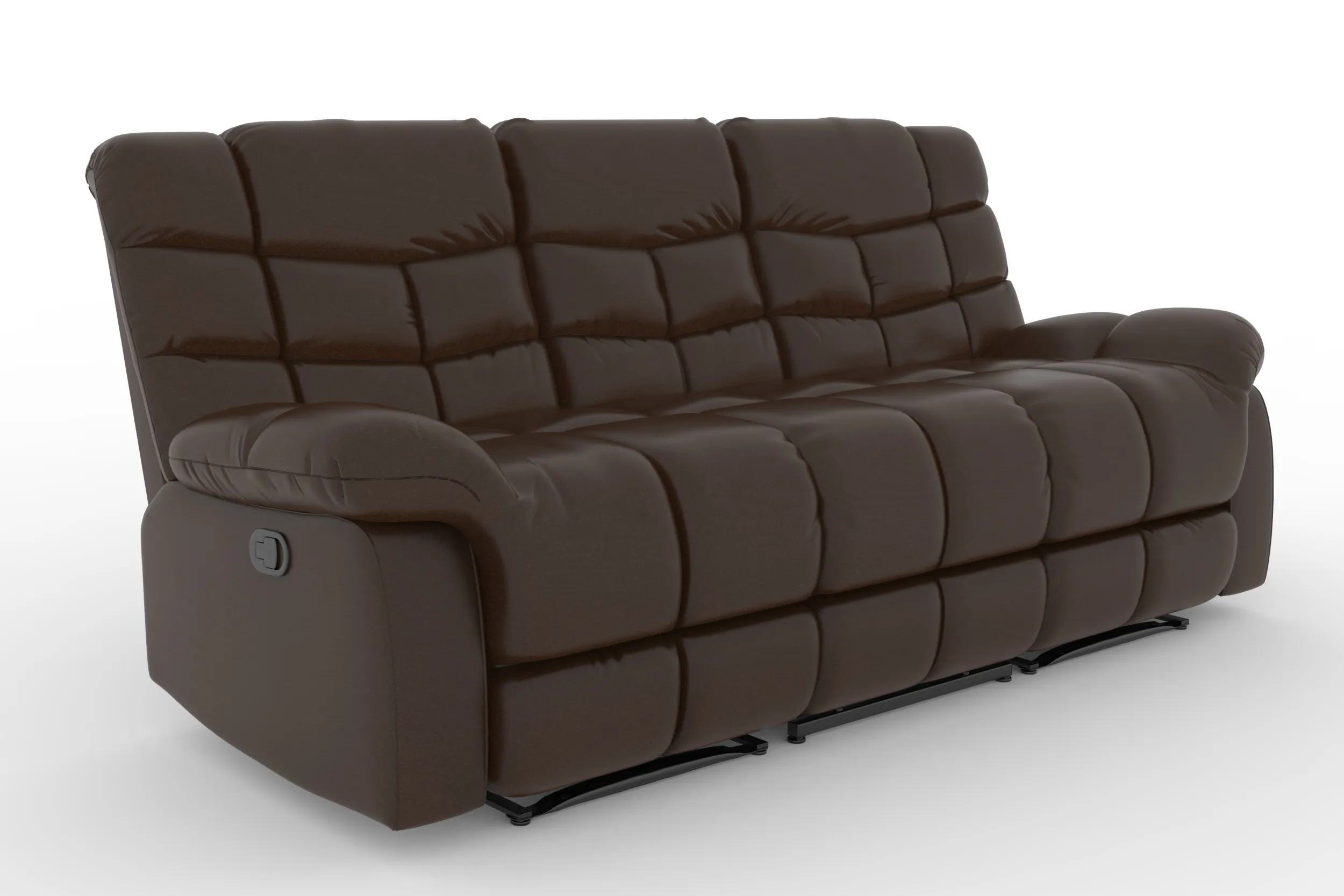 Sof&aacute; reclin&aacute;vel de 3 lugares Modelo 3D .c4d .max .obj .3ds .fbx .stl .blend 