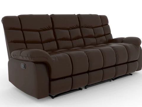 3 Seater Recliner Sofa 3D Model