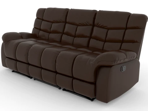 Sof&aacute; reclin&aacute;vel de 3 lugares Modelo 3D