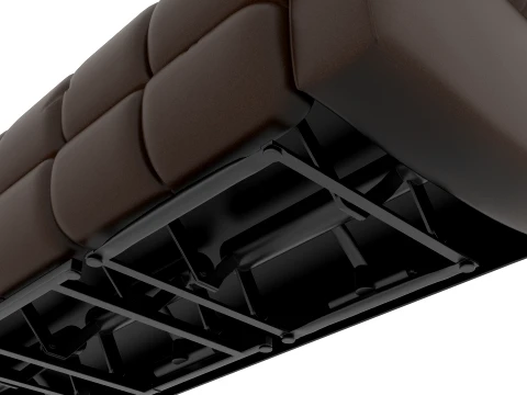 Sof&aacute; reclin&aacute;vel de 3 lugares Modelo 3D