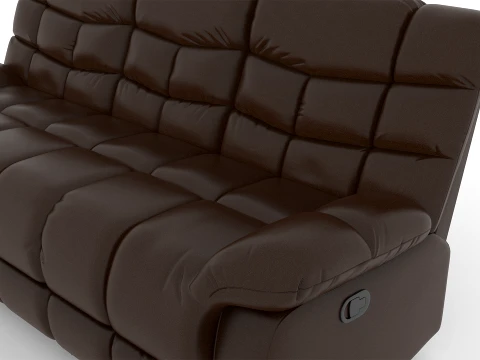 Sof&aacute; reclin&aacute;vel de 3 lugares Modelo 3D