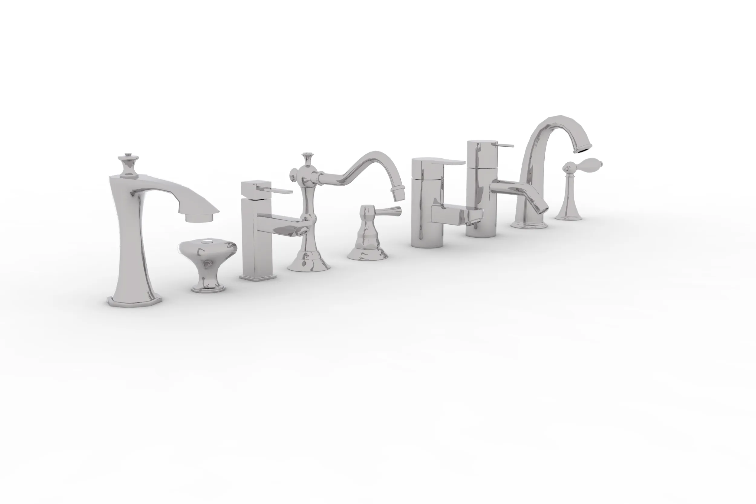 浴室の蛇口 3Dモデル .c4d .max .obj .3ds .fbx .stl .blend 