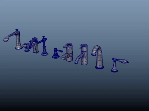 浴室の蛇口 3Dモデル