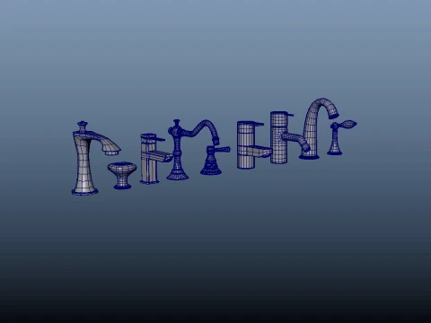 浴室の蛇口 3Dモデル