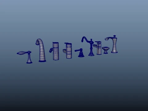 浴室の蛇口 3Dモデル