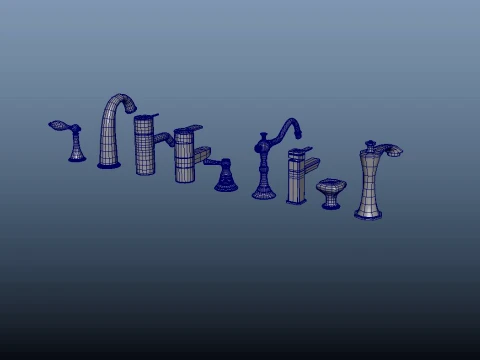 浴室の蛇口 3Dモデル