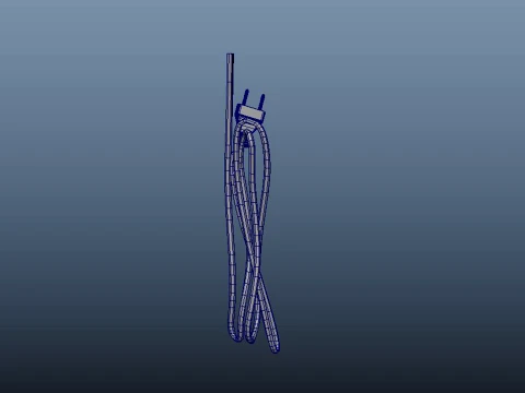 電源ケーブル 3Dモデル