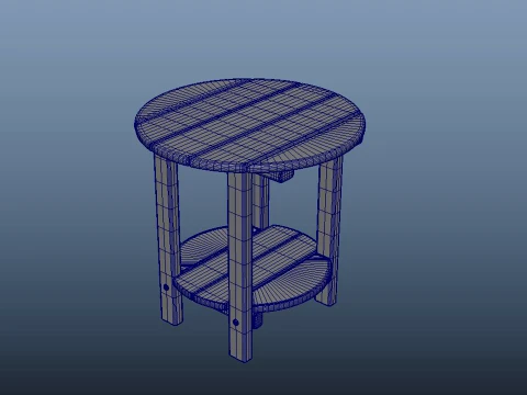 End Table 3D Model