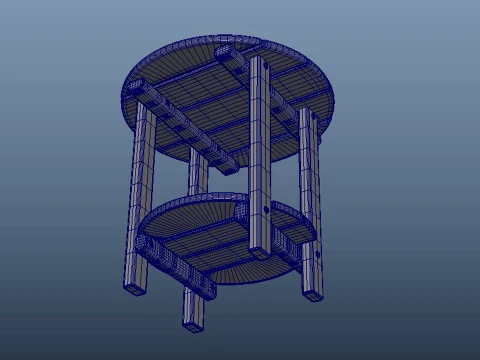 End Table 3D Model