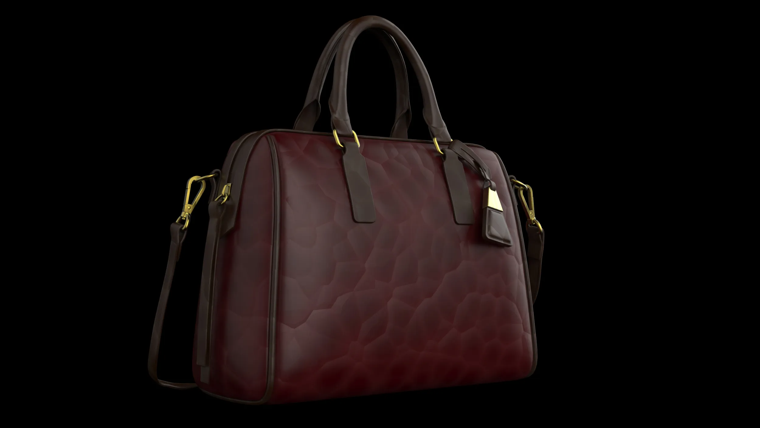 Briefcase 3D Model .c4d .max .obj .3ds .fbx .stl .blend 