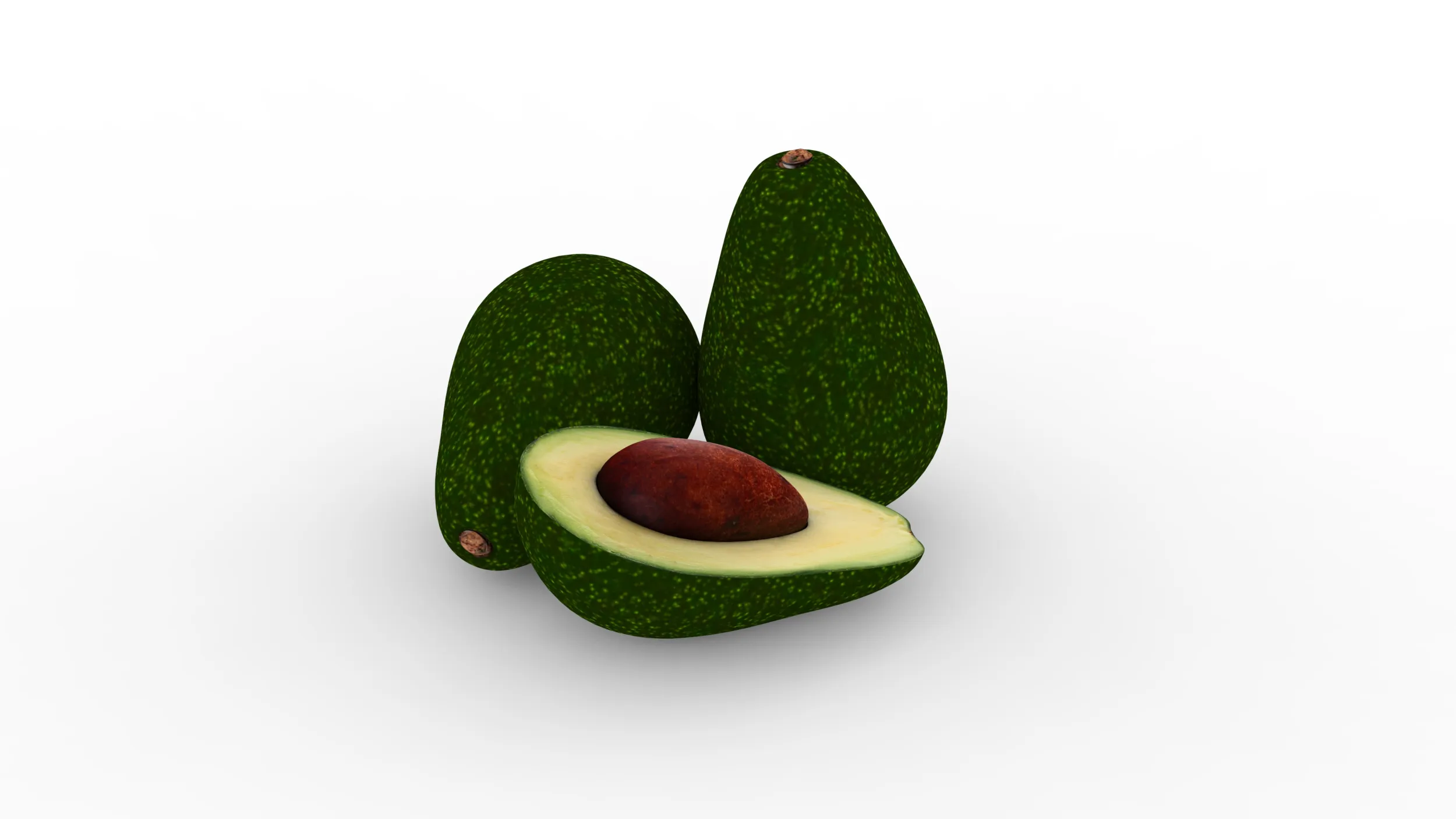 Avocado 3D Model .c4d .max .obj .3ds .fbx .stl .blend 