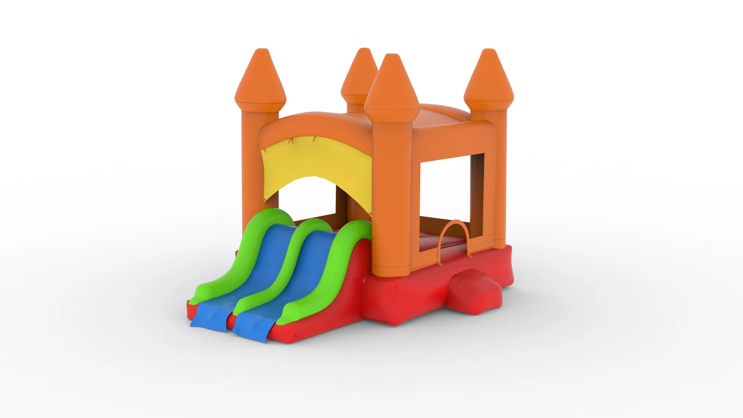 Bounce Castle 3D Model .c4d .max .obj .3ds .fbx .stl .blend 
