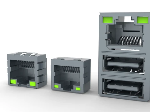 Thernet Connector 3D Model