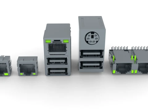 Thernet Connector 3D Model