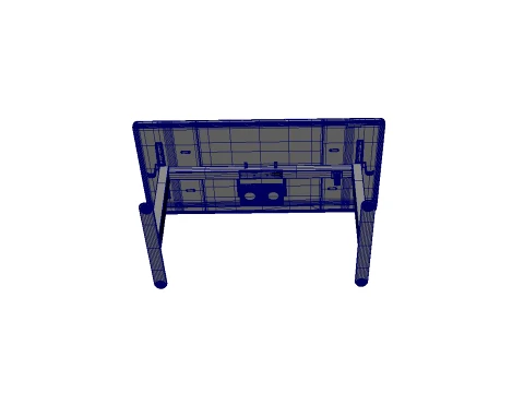 Computer Table 3D Model