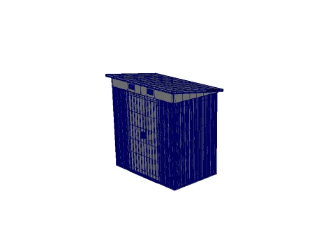 Storage Shed 3D Model