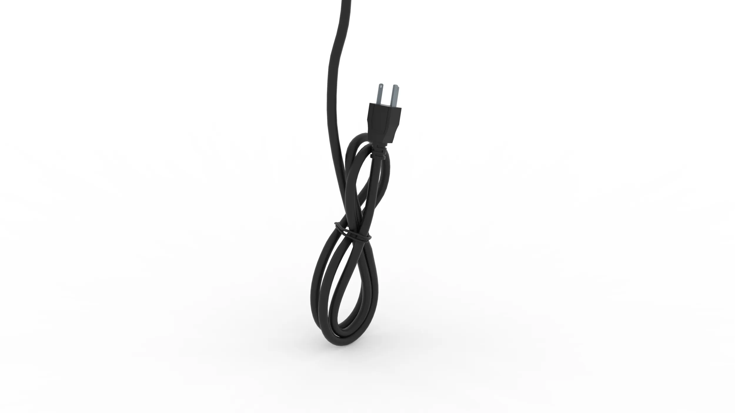 Power Cable 3D Model .c4d .max .obj .3ds .fbx .stl .blend 