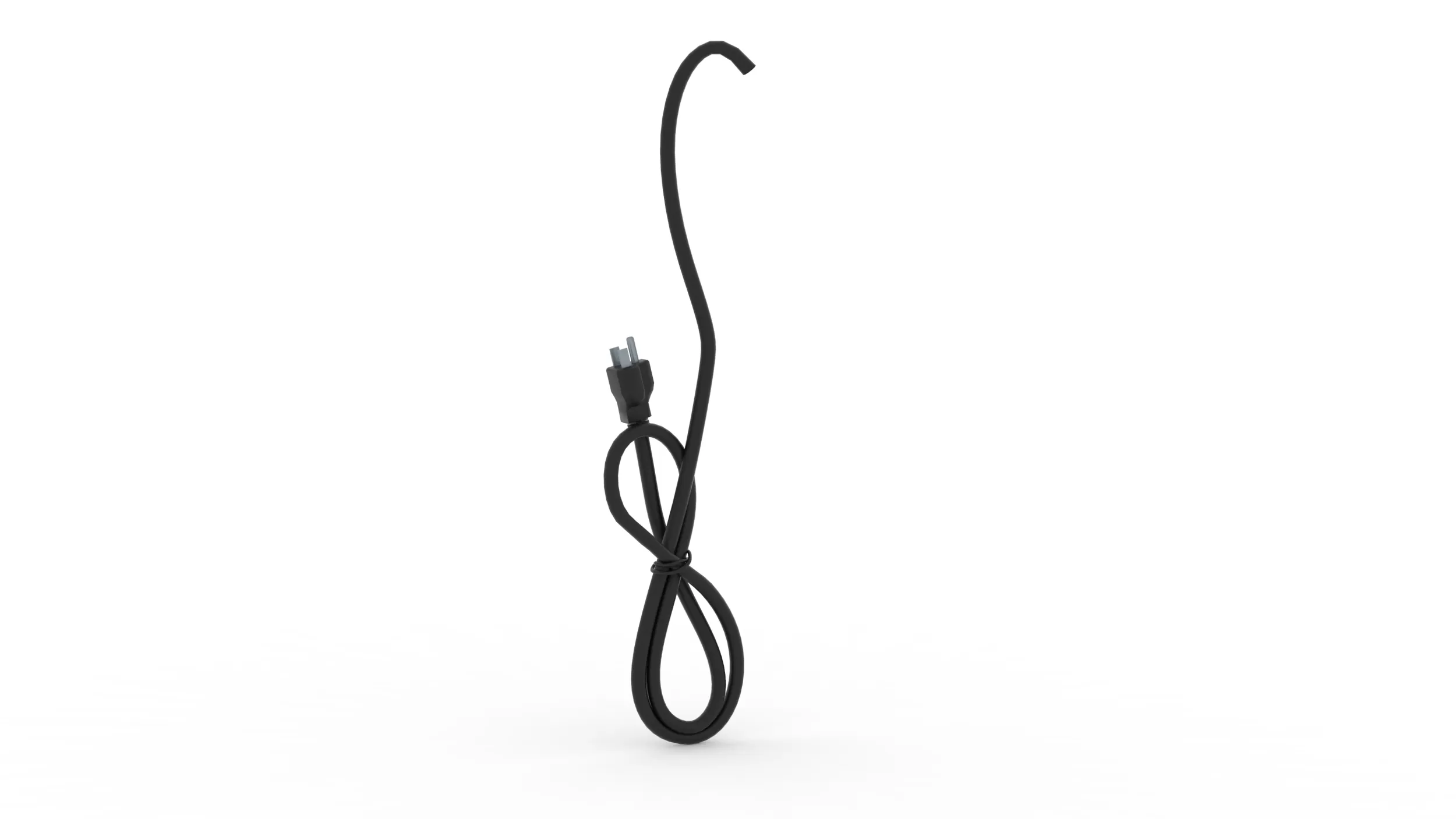 Power Cable 3D Model .c4d .max .obj .3ds .fbx .stl .blend 