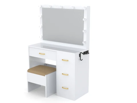 Dressing Table with Mirror 3D Model