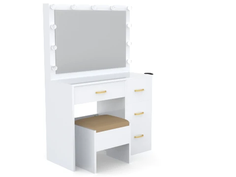 Dressing Table with Mirror 3D Model