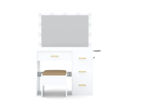 Dressing Table with Mirror 3D Model
