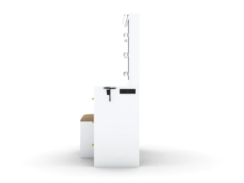 Dressing Table with Mirror 3D Model