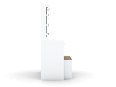 Dressing Table with Mirror 3D Model