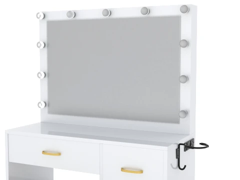 Dressing Table with Mirror 3D Model