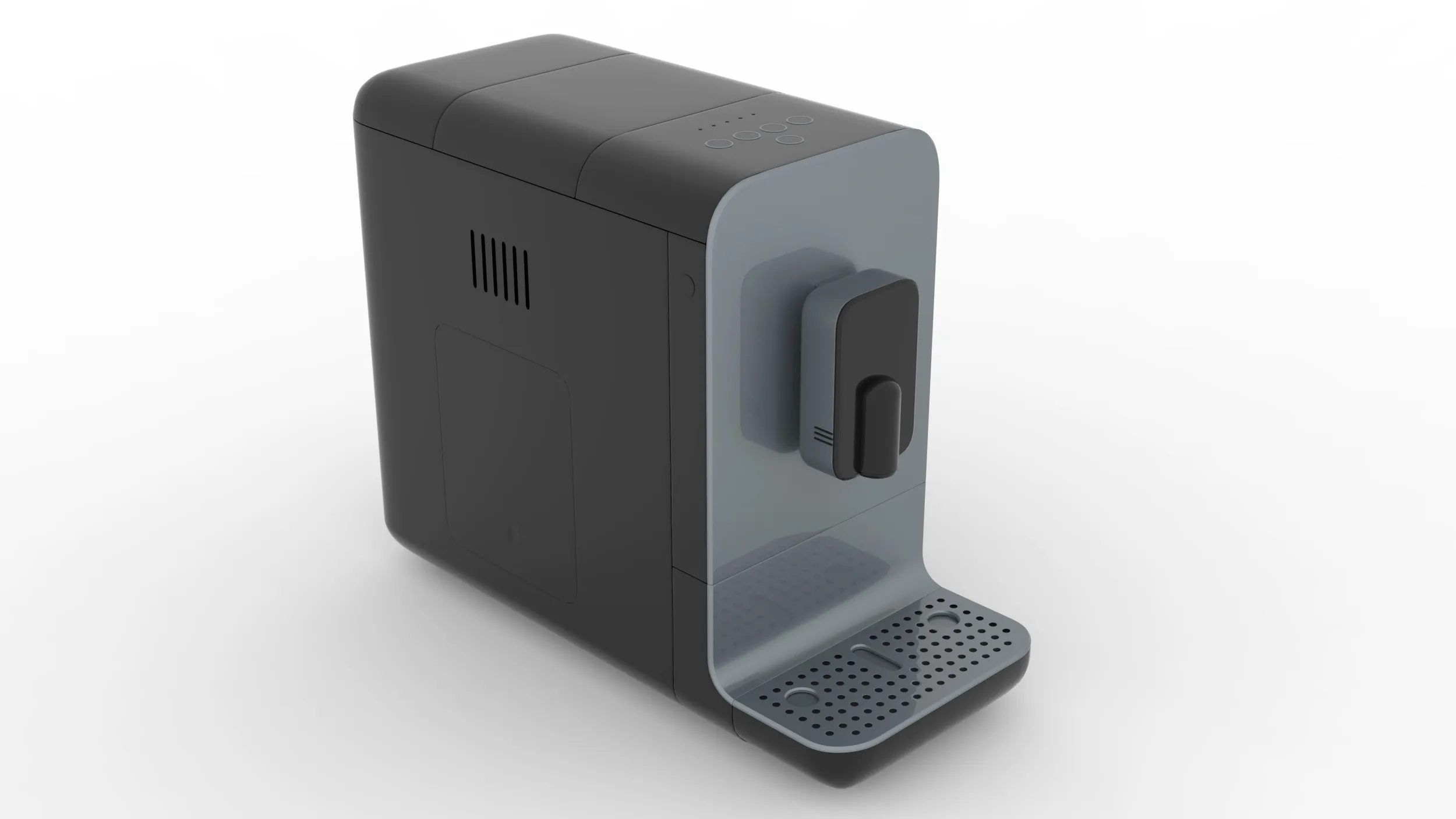 Coffee Machine 3D Model .c4d .max .obj .3ds .fbx .stl .blend 