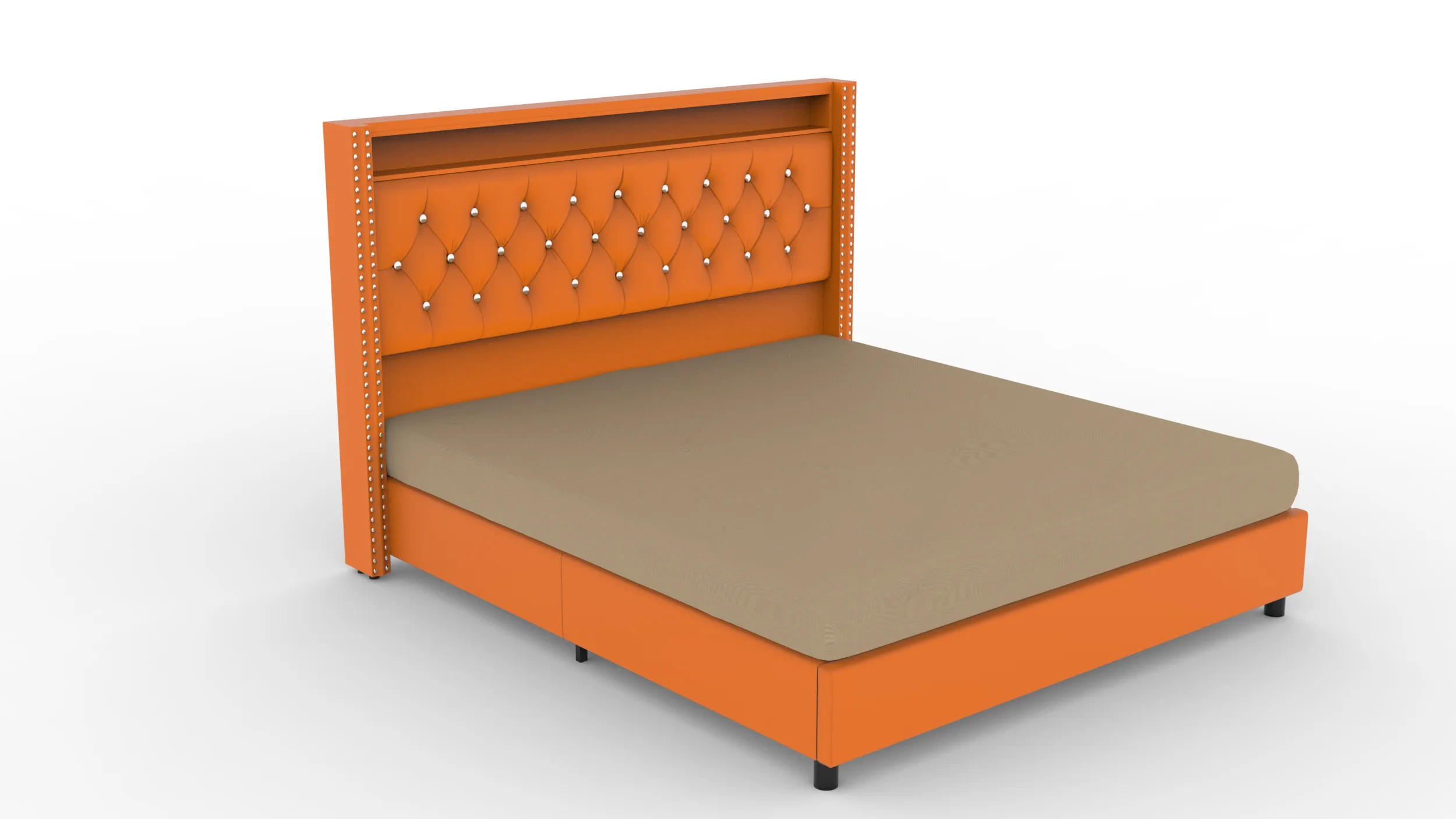Bed 3D Model .c4d .max .obj .3ds .fbx .stl .blend 