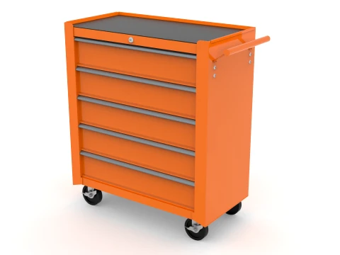 Drawer Steel Tool Cabinet 3D Model