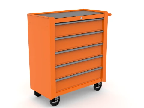 Drawer Steel Tool Cabinet 3D Model