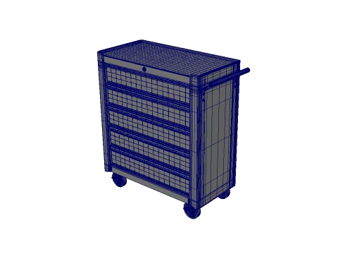Drawer Steel Tool Cabinet 3D Model