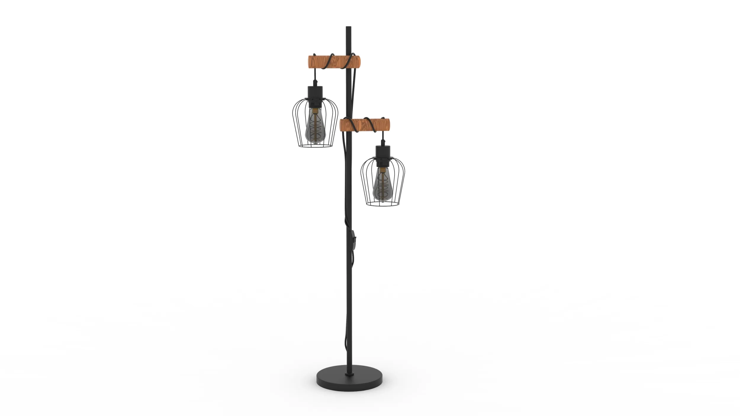 Vintage Floor Lamp 3D Model .c4d .max .obj .3ds .fbx .stl .blend