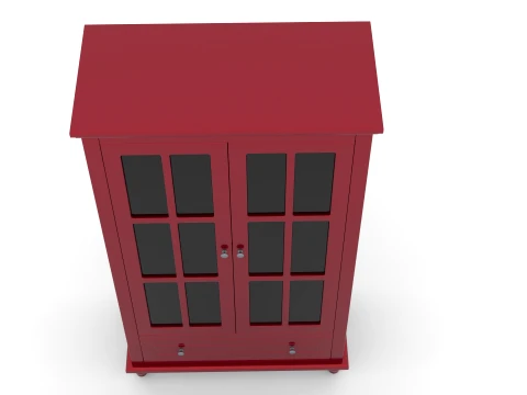 Wooden Cabinet 3D Model