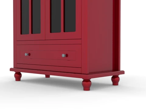 Wooden Cabinet 3D Model