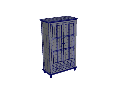 Wooden Cabinet 3D Model