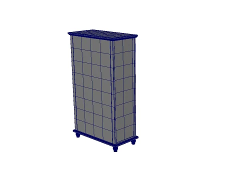 Wooden Cabinet 3D Model